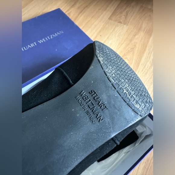 STUART WEITZMAN Cling Black Suede Sock Booties size 7 women - Picture 8 of 12